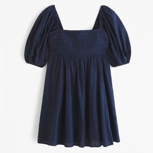 Abercrombie & Fitch Emerson linen blend puff sleeves short dress size Medium